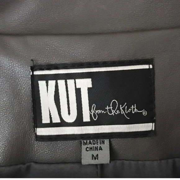 Kut from the Kloth Brown open front drape jacket. - Picture 6 of 8